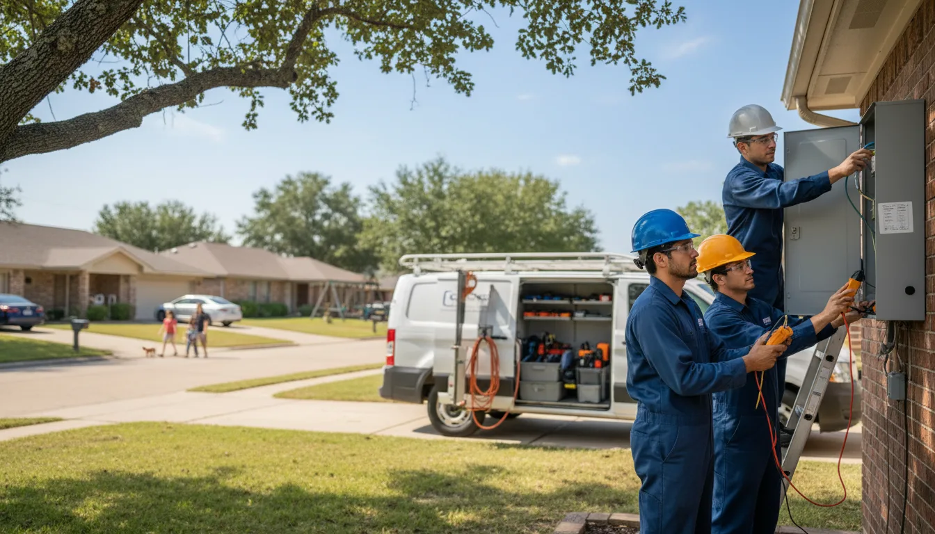 Certified electrician providing emergency electrical services in Gilead, NE